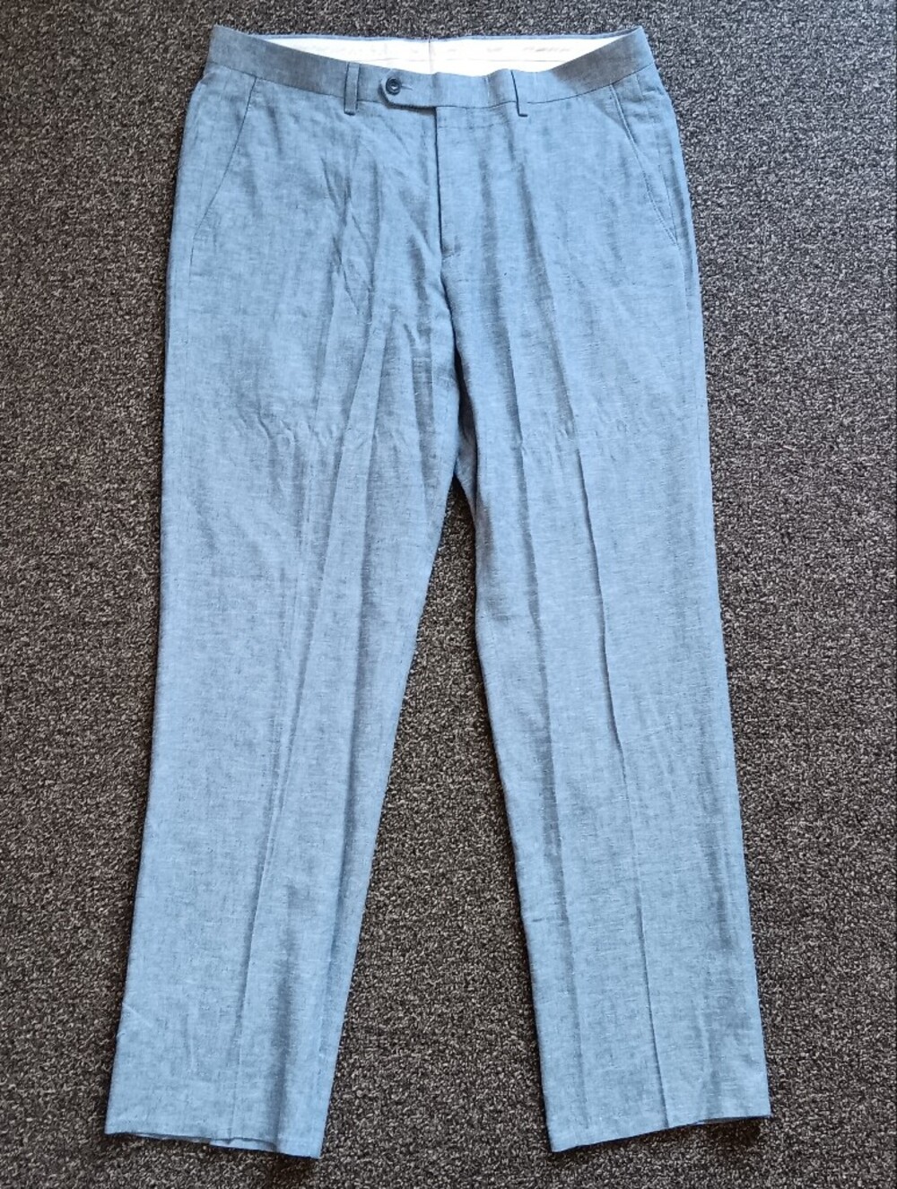 Michael Kors Linen Blend Mens Dress Pants Light Blue 34x30 Casual Office Career